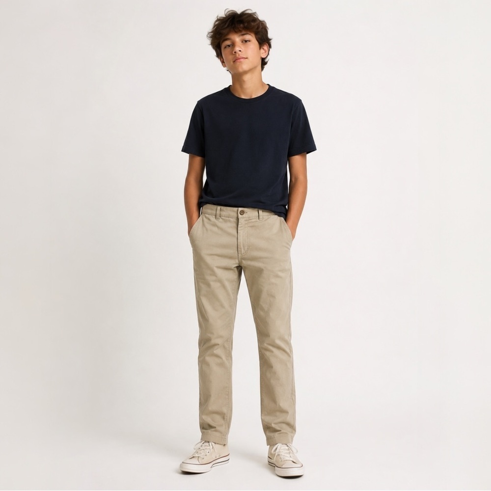 Cherokee Tan Casual Trousers Cotton Blend